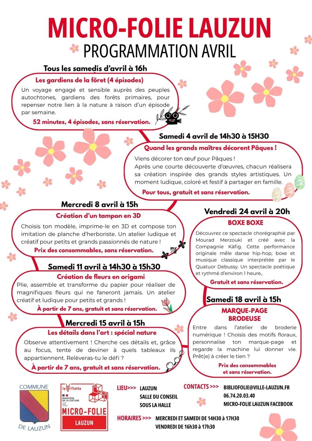 Micro-Folie création de fleur en origami Rue Taillefer Lauzun 2026-04-11
