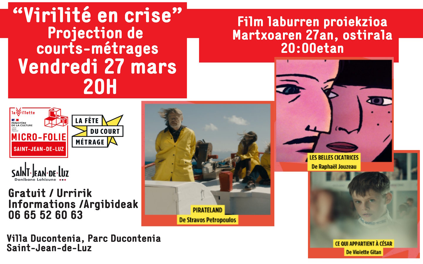 Micro-Folie Virilité en crise Maison Parc Ducontenia Saint-Jean-de-Luz 2026-03-27