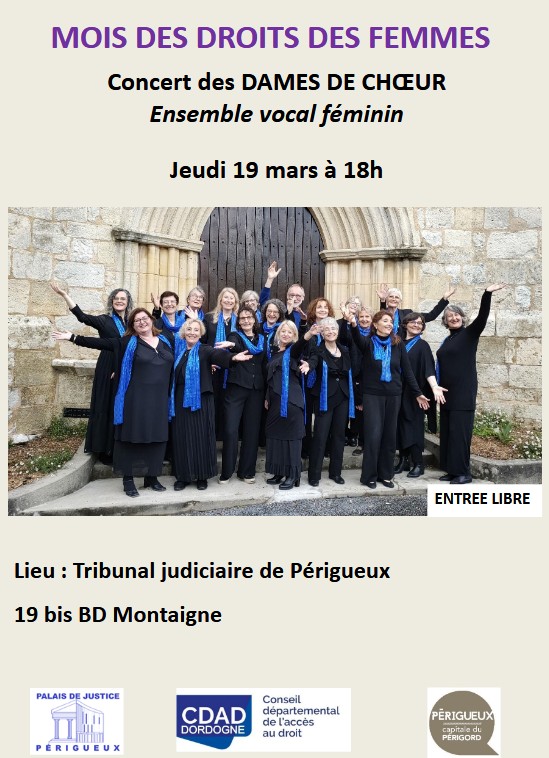 Mois des droits des femmes Concert des Dames de Choeur