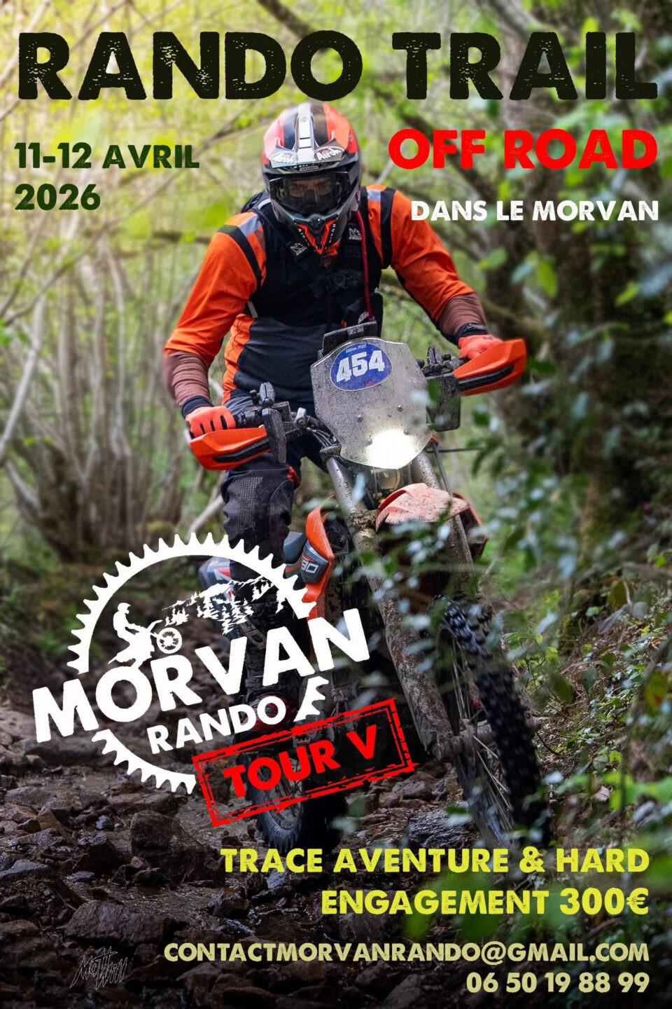Morvan rando tour 400km off road Chaumard 2026-04-11