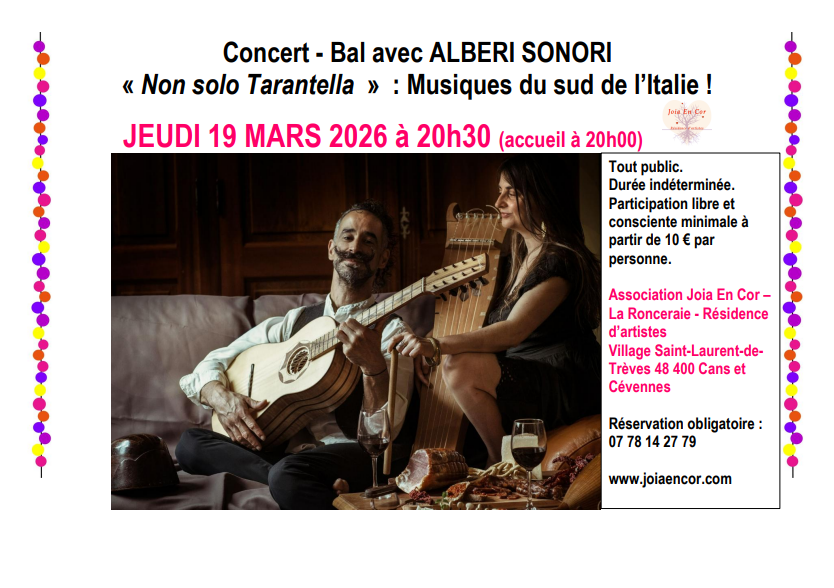 NON SOLO TARANTELLA  Cans et Cévennes 2026-03-19
