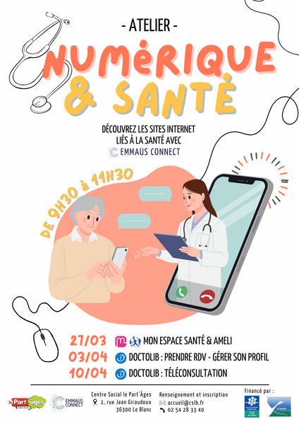 Numérique et Santé 1 Rue Jean Giraudoux Le Blanc 2026-03-27