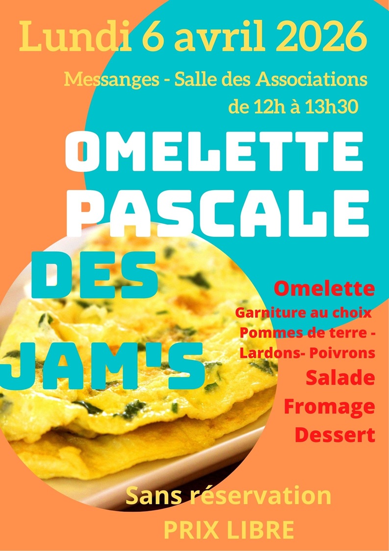 Omelette pascale des Jam's salle des associations Messanges 2026-04-06