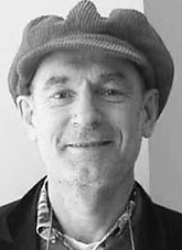 Portrait de Philippe Durand en noir et blanc