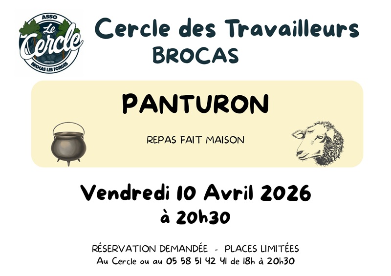 PANTURON 619 Rue des forgerons Brocas 2026-04-10