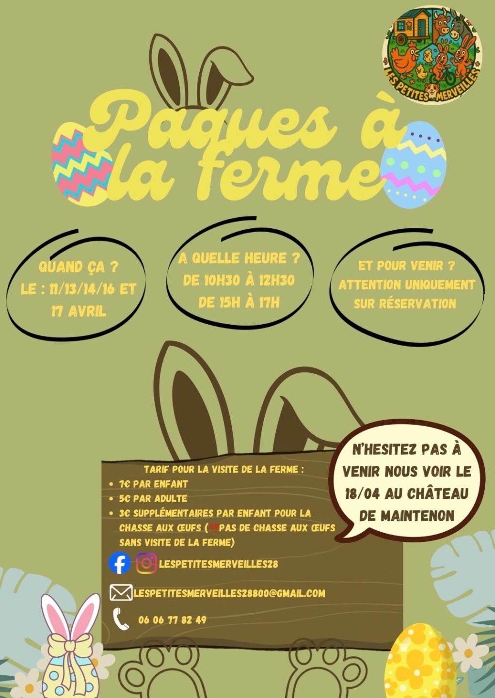 Pâques à la ferme  Villiers-Saint-Orien 2026-04-11