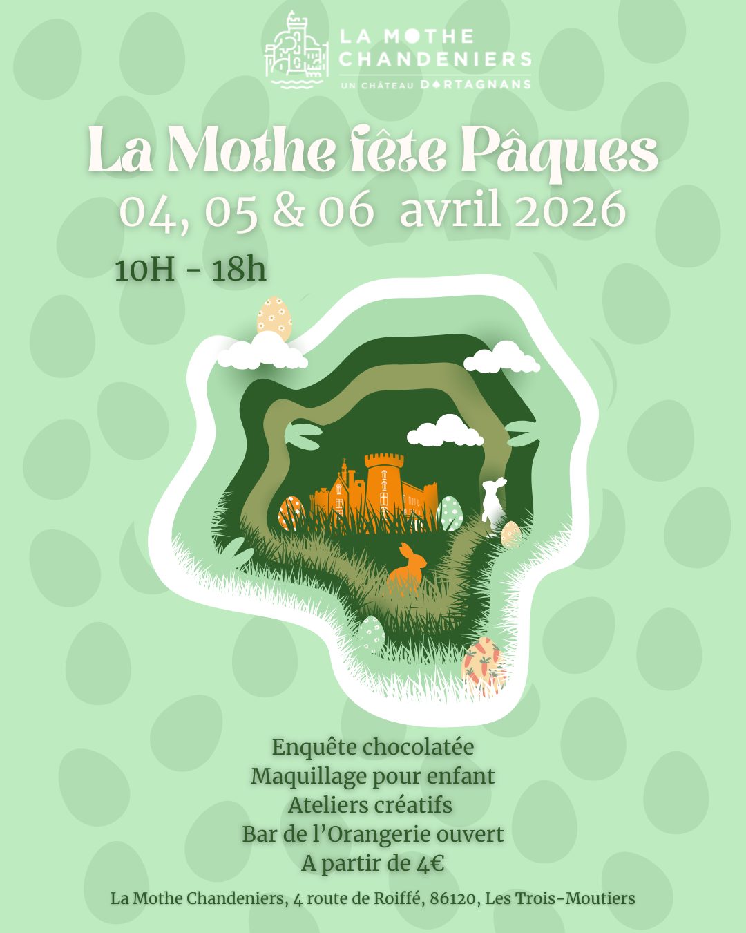 Pâques au Château de la Mothe-Chandeniers