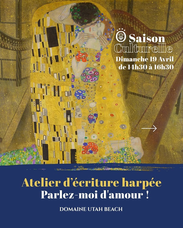 Parenthèse poétique au Domaine Écriture & Harpe Domaine Utah-Beach Sainte-Marie-du-Mont 2026-04-19
