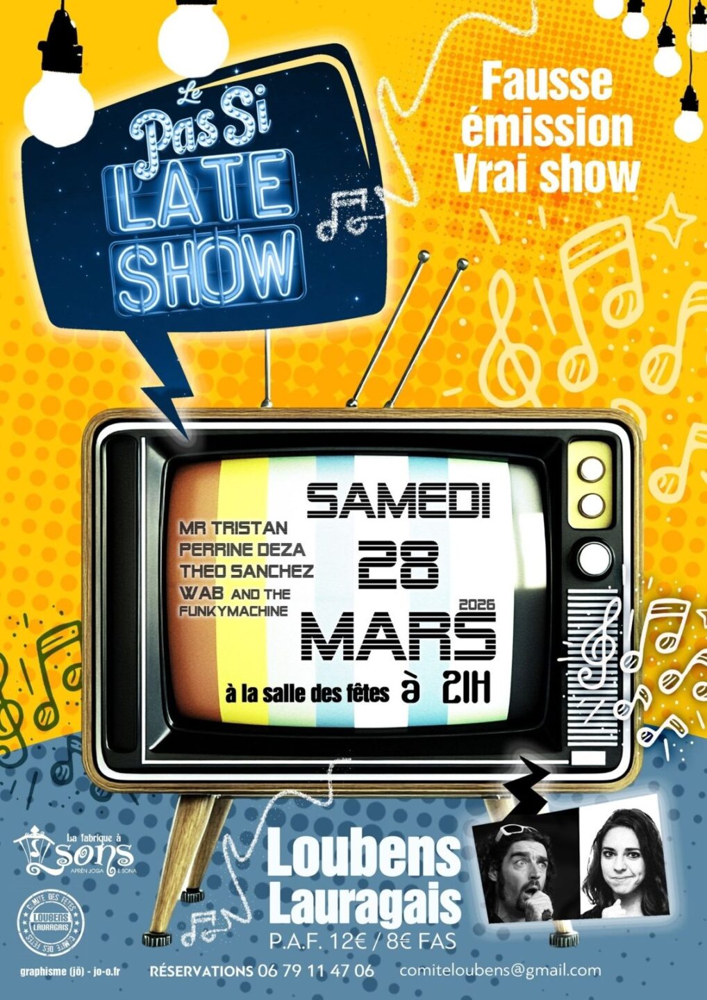 PAS SI LATE SHOW SALLE DES FÊTES Loubens-Lauragais 2026-03-28
