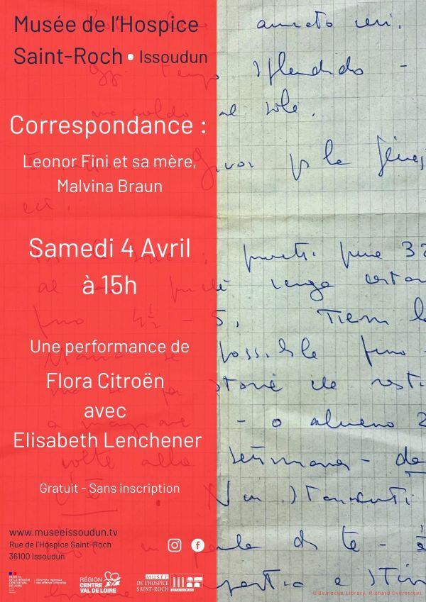 Performance et lecture de Flora Citroën Correspondance Leonor Fini et sa mère