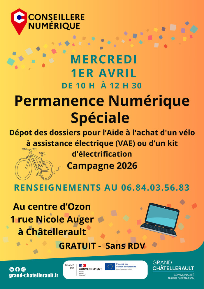 Permanence Numérique Spéciale Aide à l'achat d'un vélo (Campagne 2026)