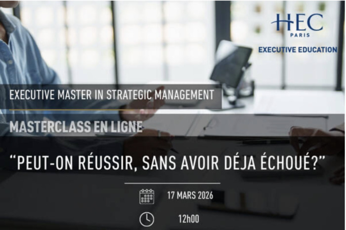 Peut‑on réussir sans avoir déjà échoué ? HEC Paris Jouy-en-Josas