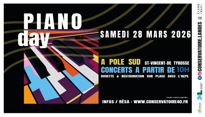 Piano day au conservatoire des Landes Pôle Sud Saint-Vincent-de-Tyrosse 2026-03-28