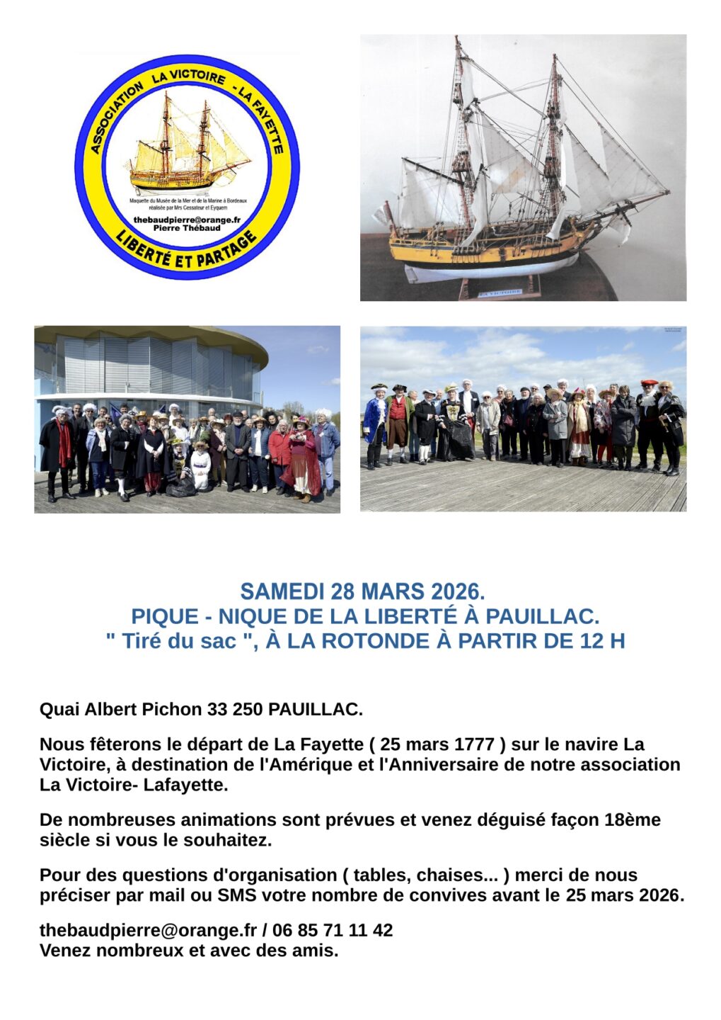 Pique-nique de la Liberté Quai Léon Perrier Pauillac 2026-03-28