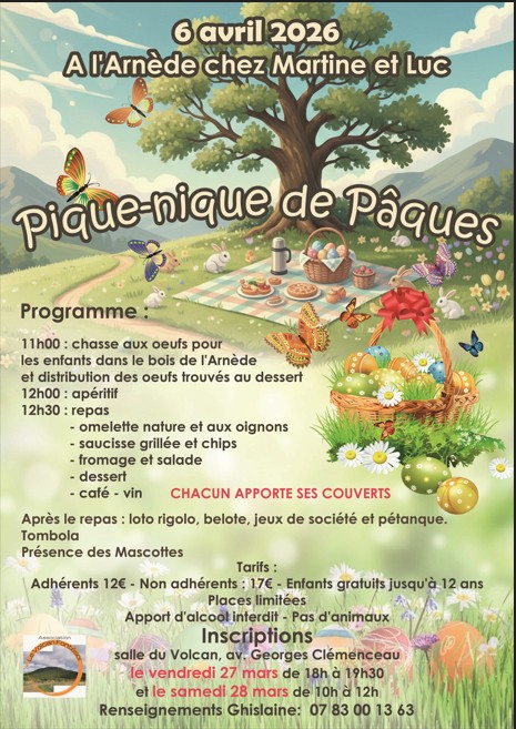 PIQUE-NIQUE DE PÂQUES L'Arnède Fontès 2026-04-06
