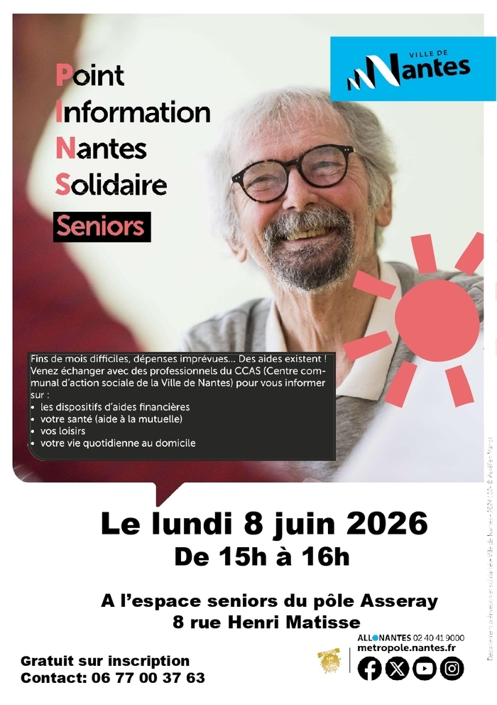 Point Informations Nantes Solidaire Seniors Pôle Daniel Asseray