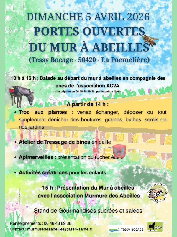 Portes ouvertes du mur à abeilles Tessy-sur-Vire Tessy-Bocage 2026-04-05