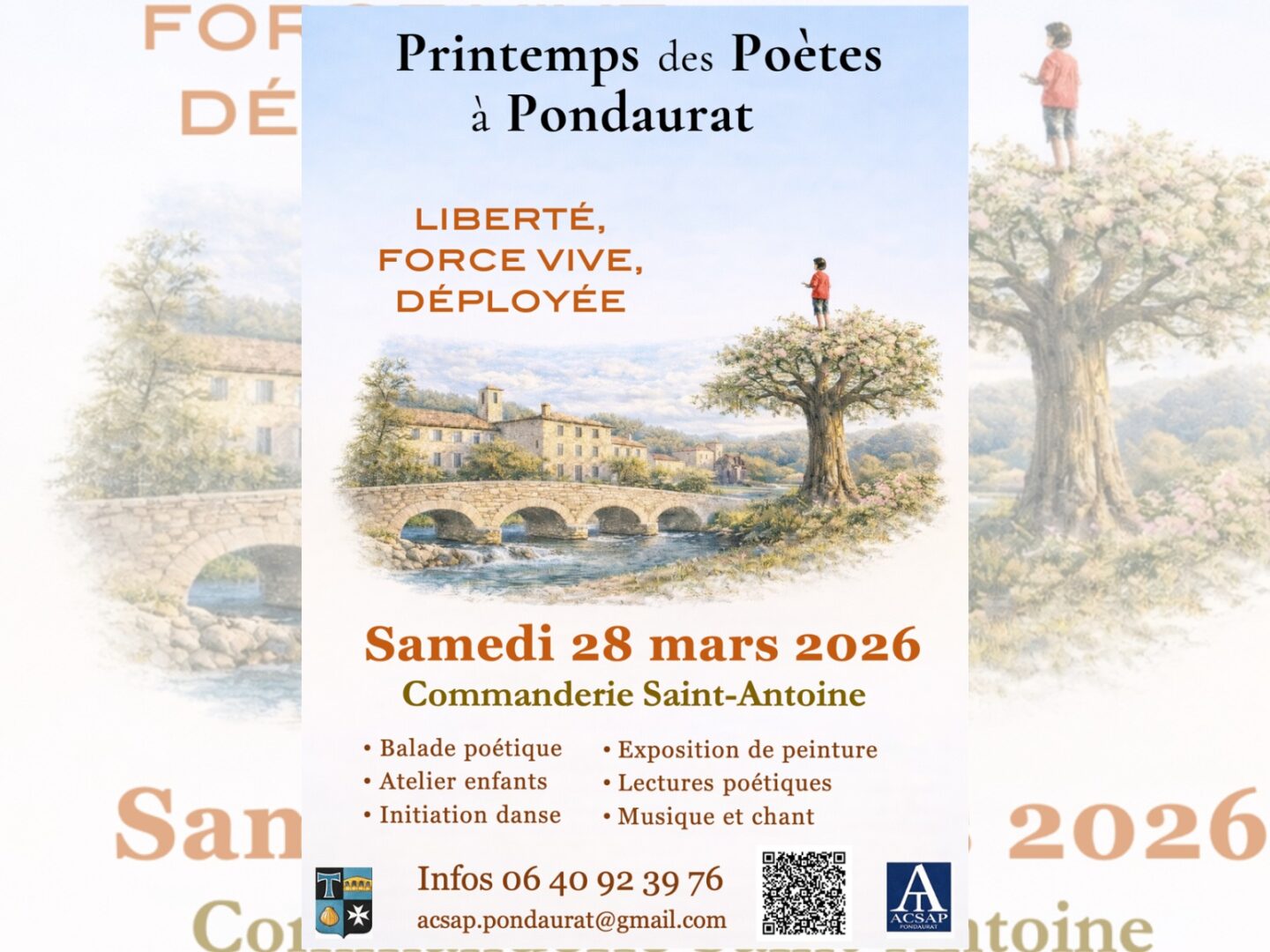 Printemps des Poètes à Pondaurat Le bourg Pondaurat 2026-03-28