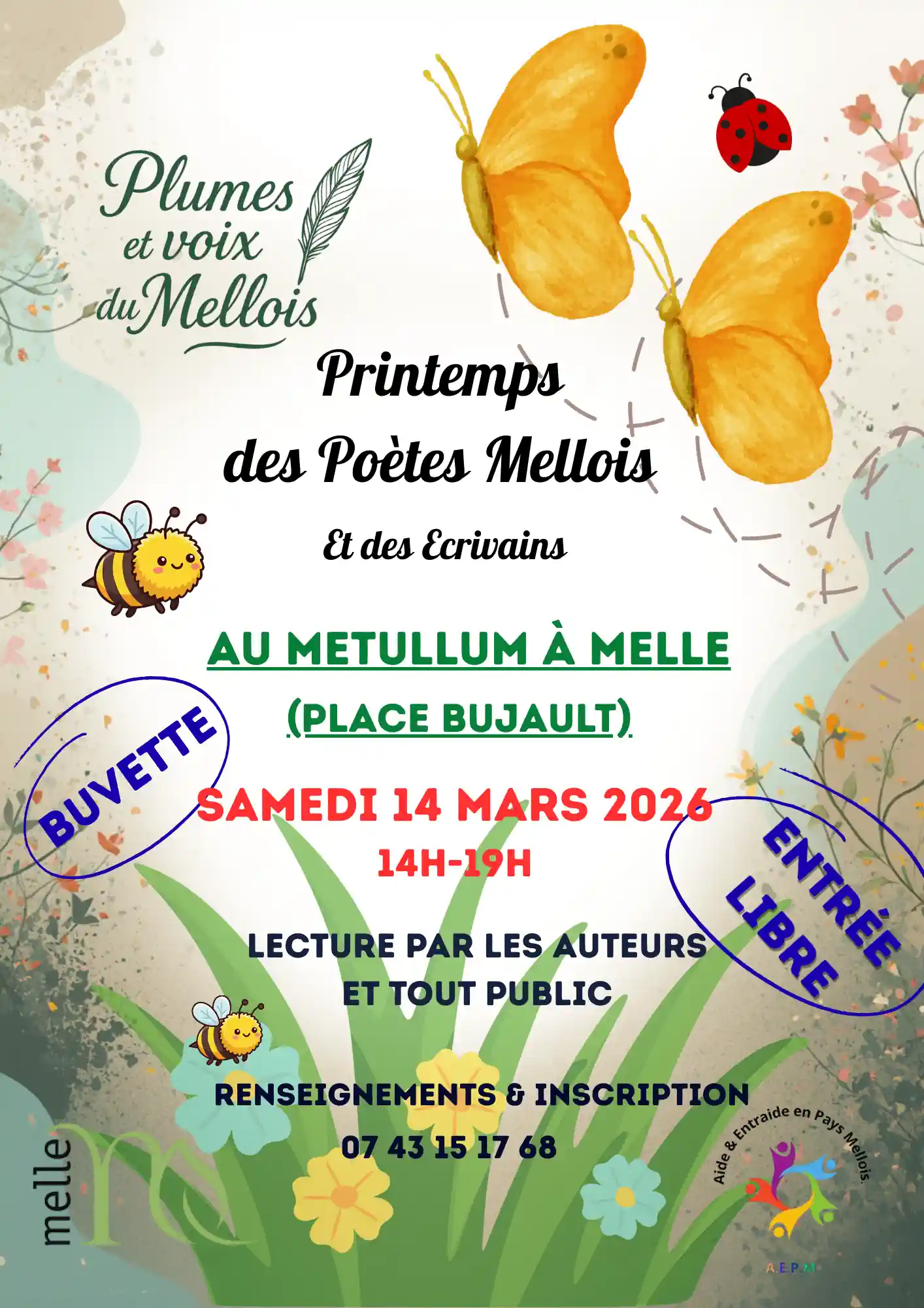 Printemps des poètes Mellois et des écrivains