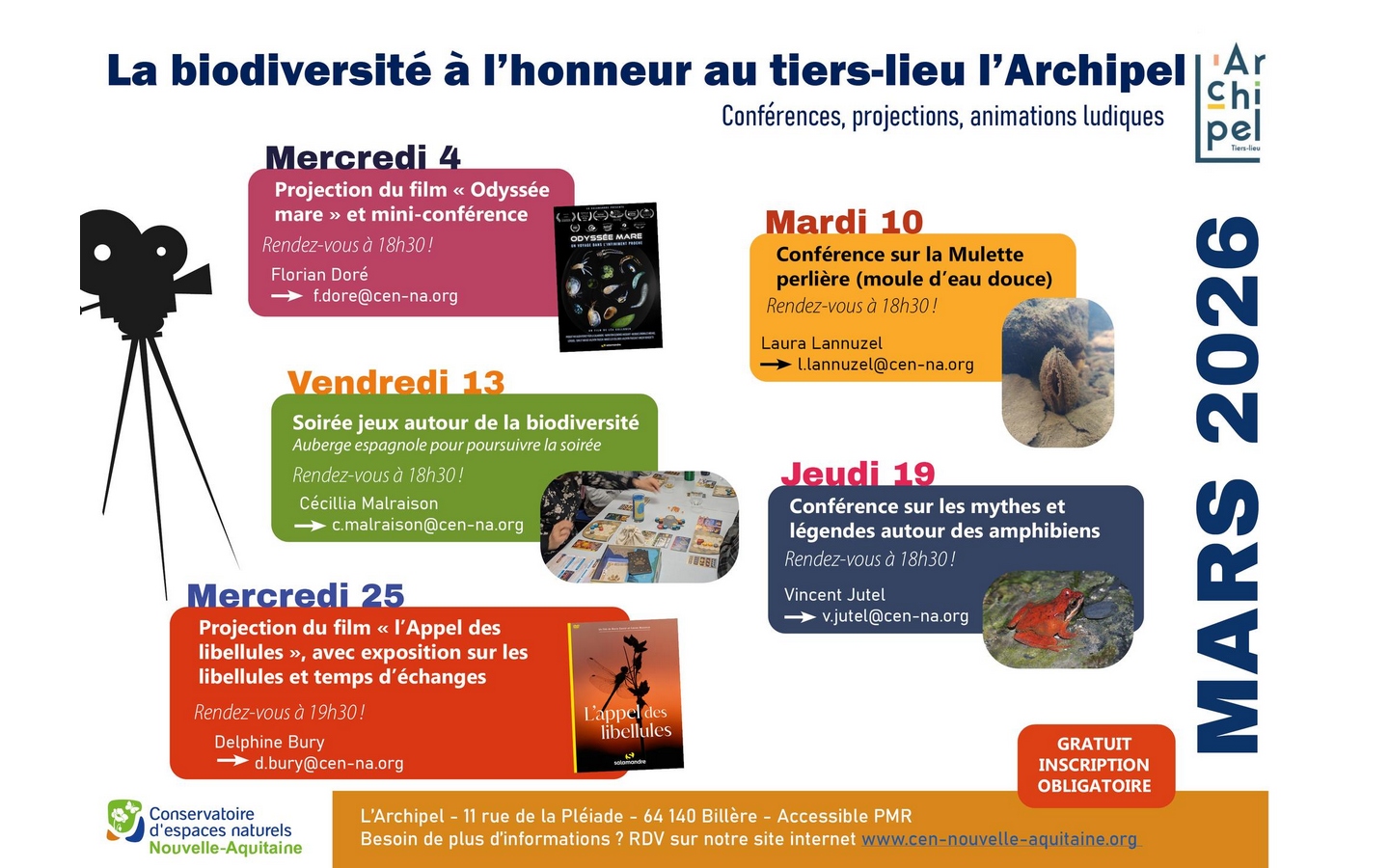 Projection du film l'Appel des libellules