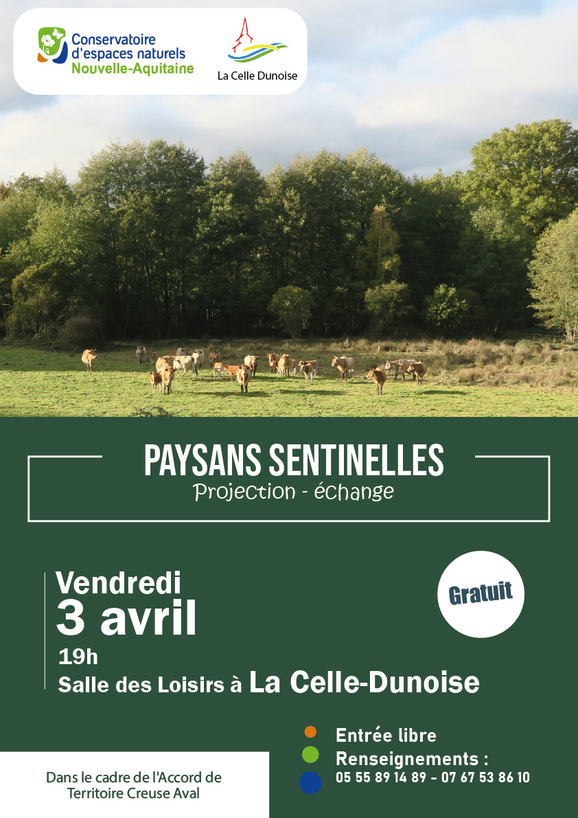Projection Paysans Sentinelles Salle des loisirs La Celle-Dunoise 2026-04-04