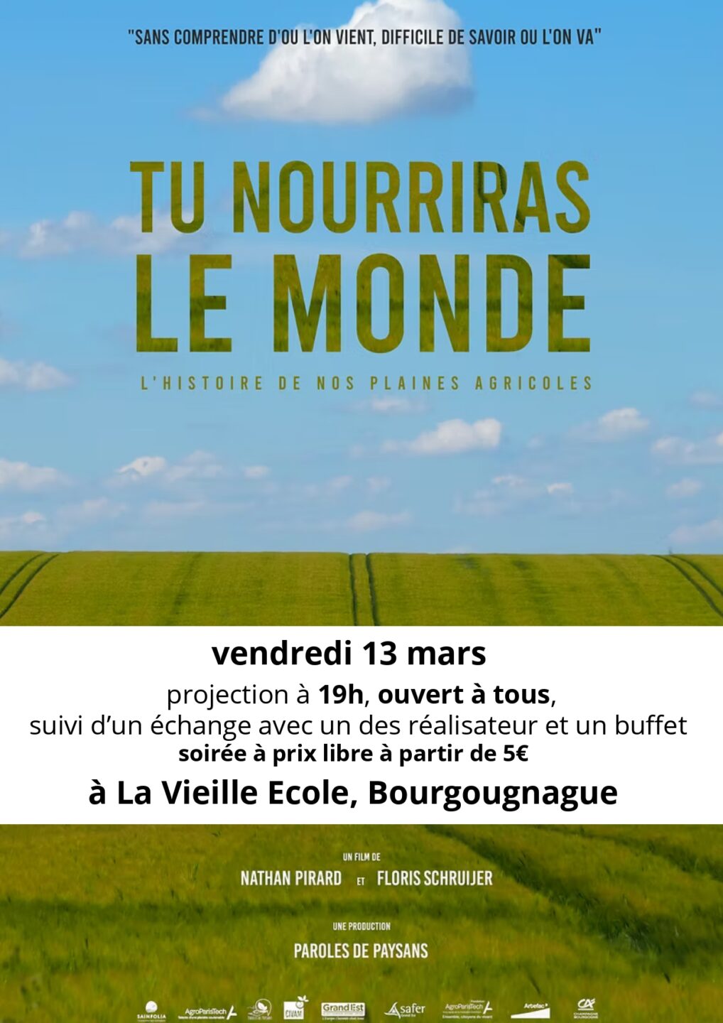 Projection Tu nourriras le Monde