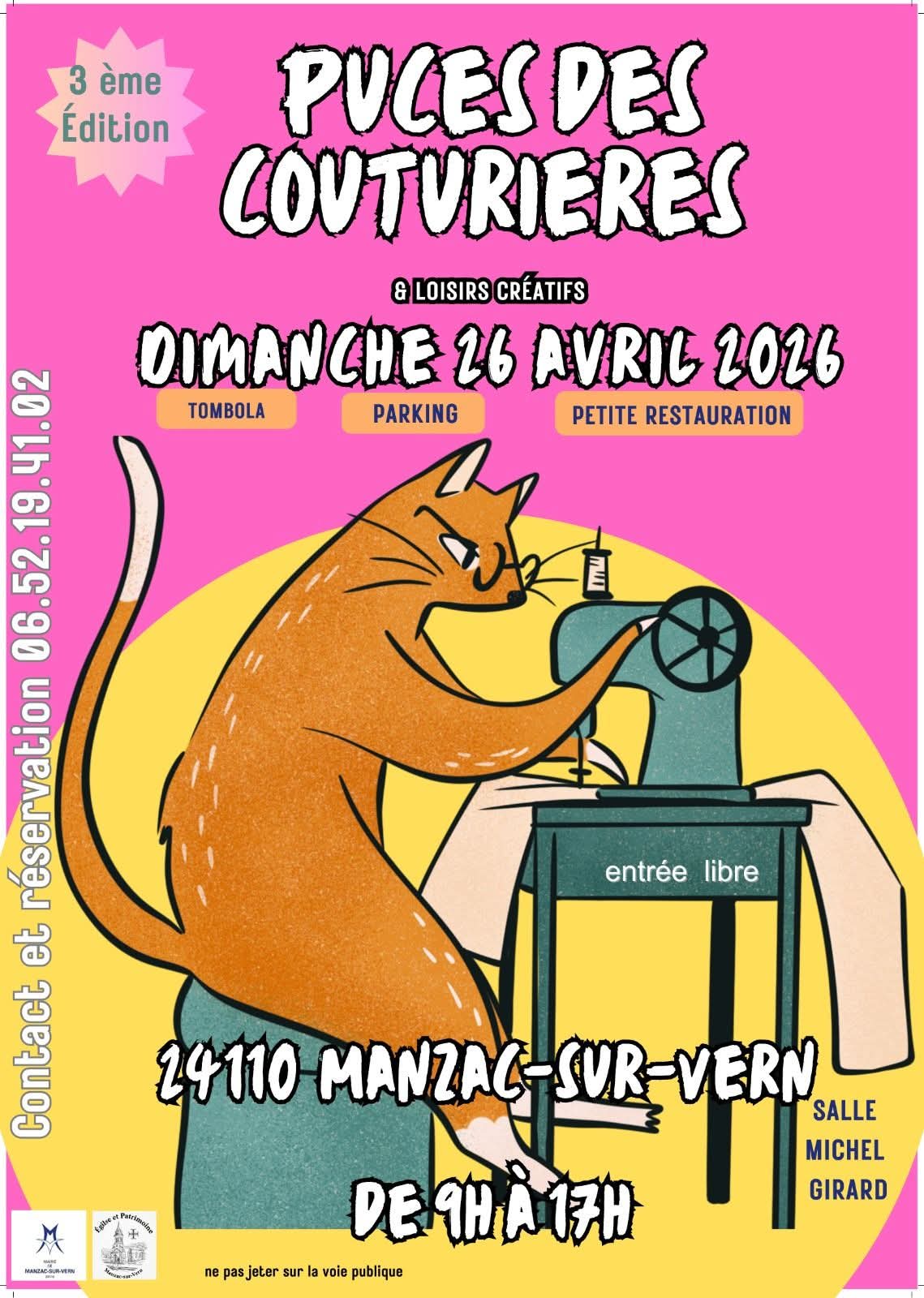 Puces des couturières  Manzac-sur-Vern 2026-04-26