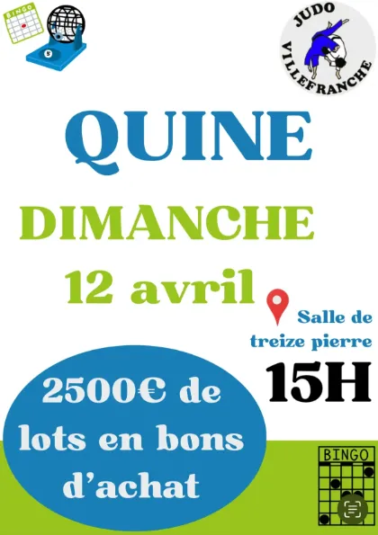 Quine du Judo Club de Villefranche chemin de 13 pierres Villefranche-de-Rouergue 2026-04-12