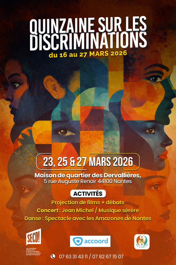 Quinzaine des discriminations - ciné débats Maison de quartier des Dervallières
