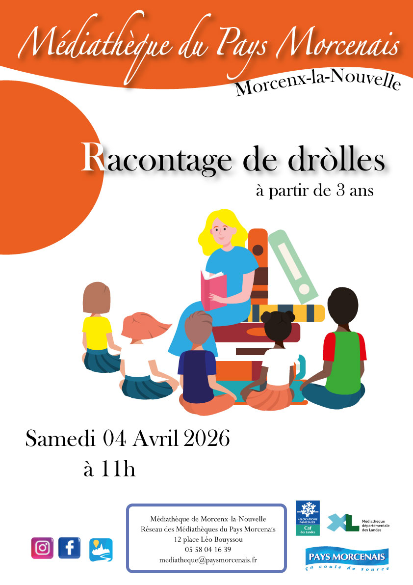 Racontage de dròlles Morcenx-la-Nouvelle 2026-04-04