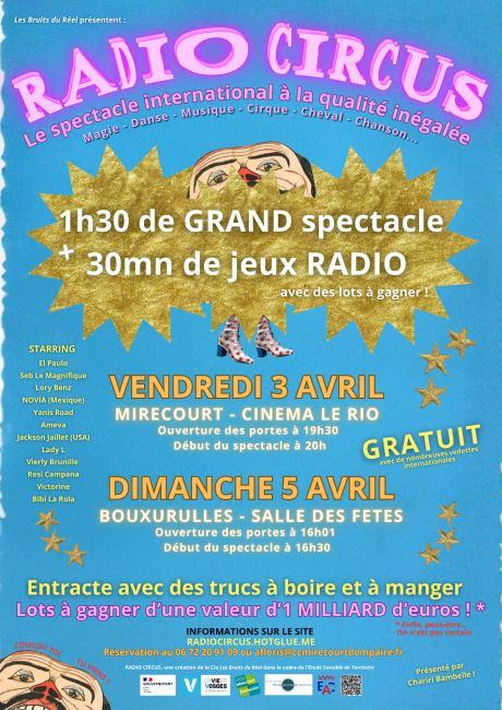 Radio Circus 20 rue de Charmes Bouxurulles 2026-04-05