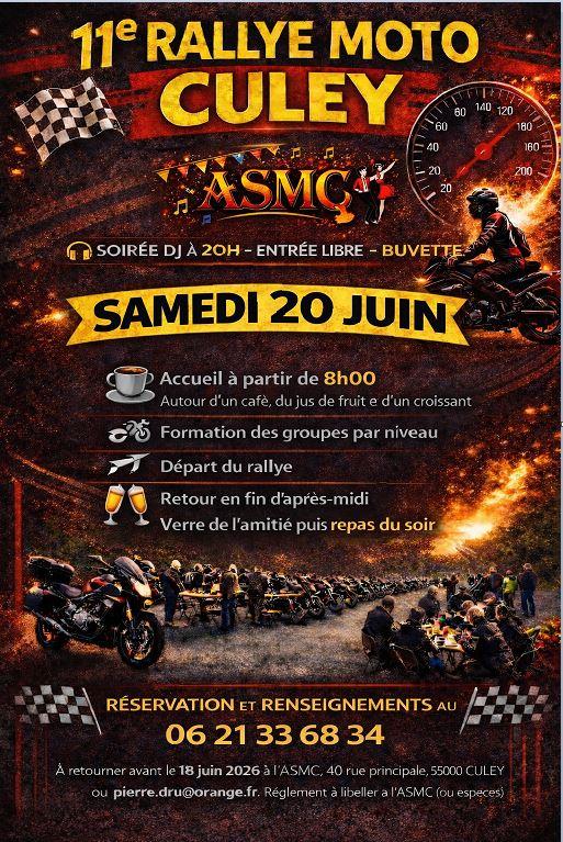Rallye moto 2 Rue de la Mairie Culey 2026-06-20