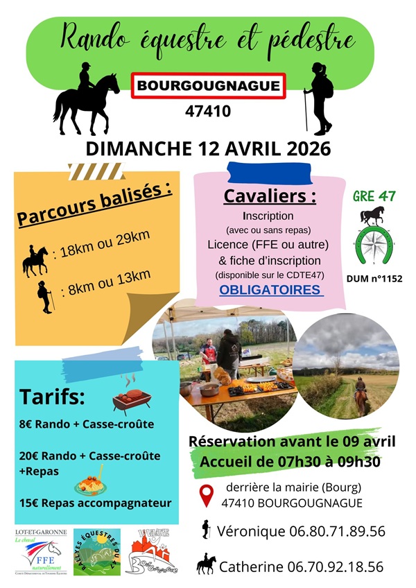 Randonnée équestre et pédestre