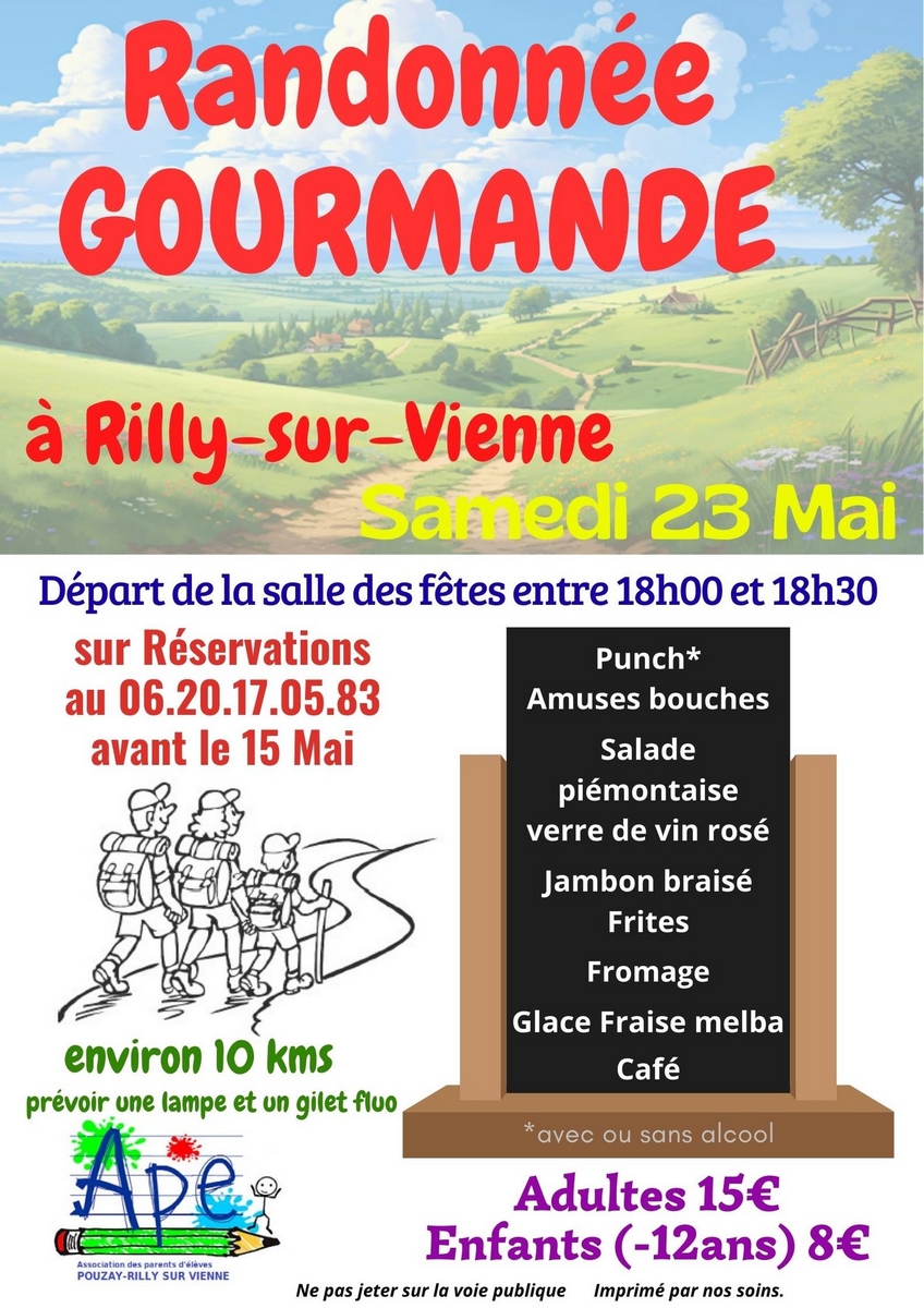 Randonnée gourmande Rilly-sur-Vienne