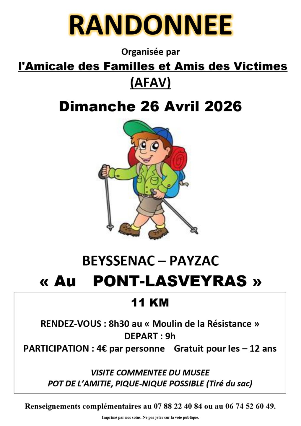 Randonnée pédestre du Pont Lasveyras