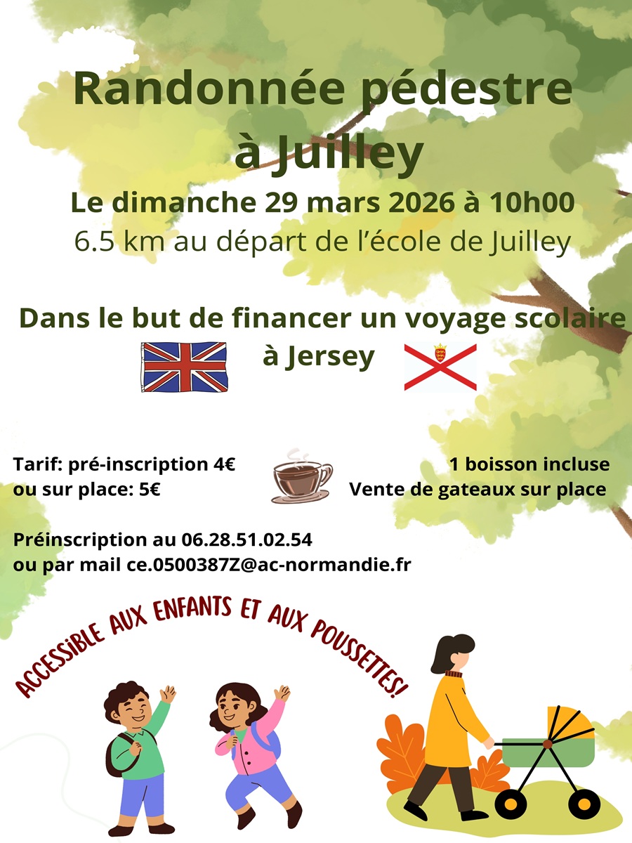 Randonnée pédestre 6 route du stade Juilley 2026-03-29