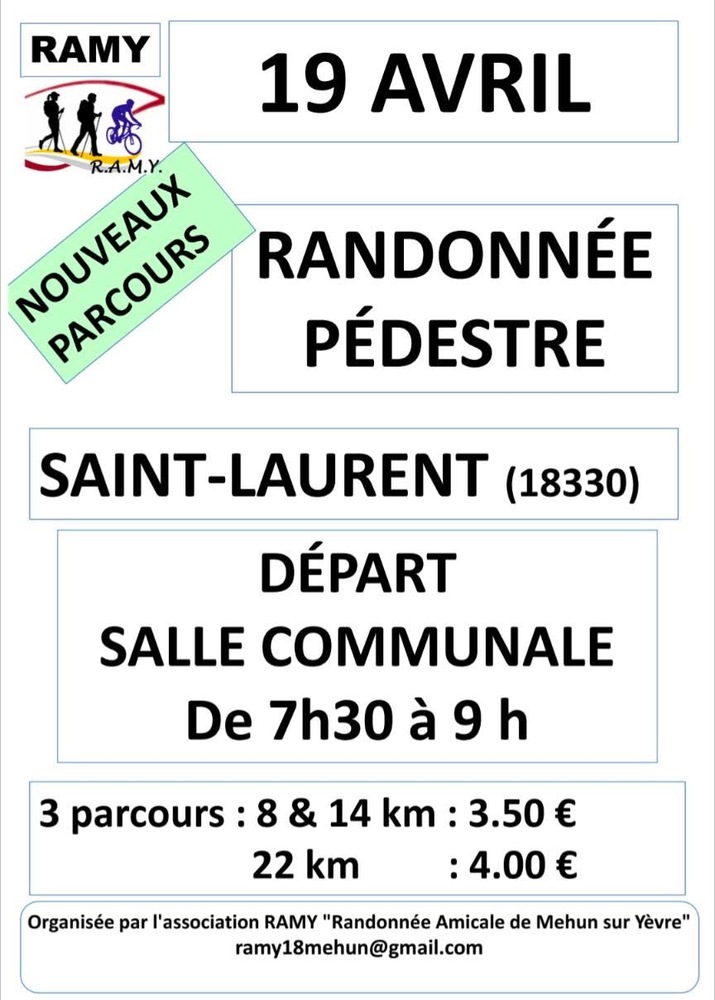 Randonnée pédestre  Saint-Laurent 2026-04-19
