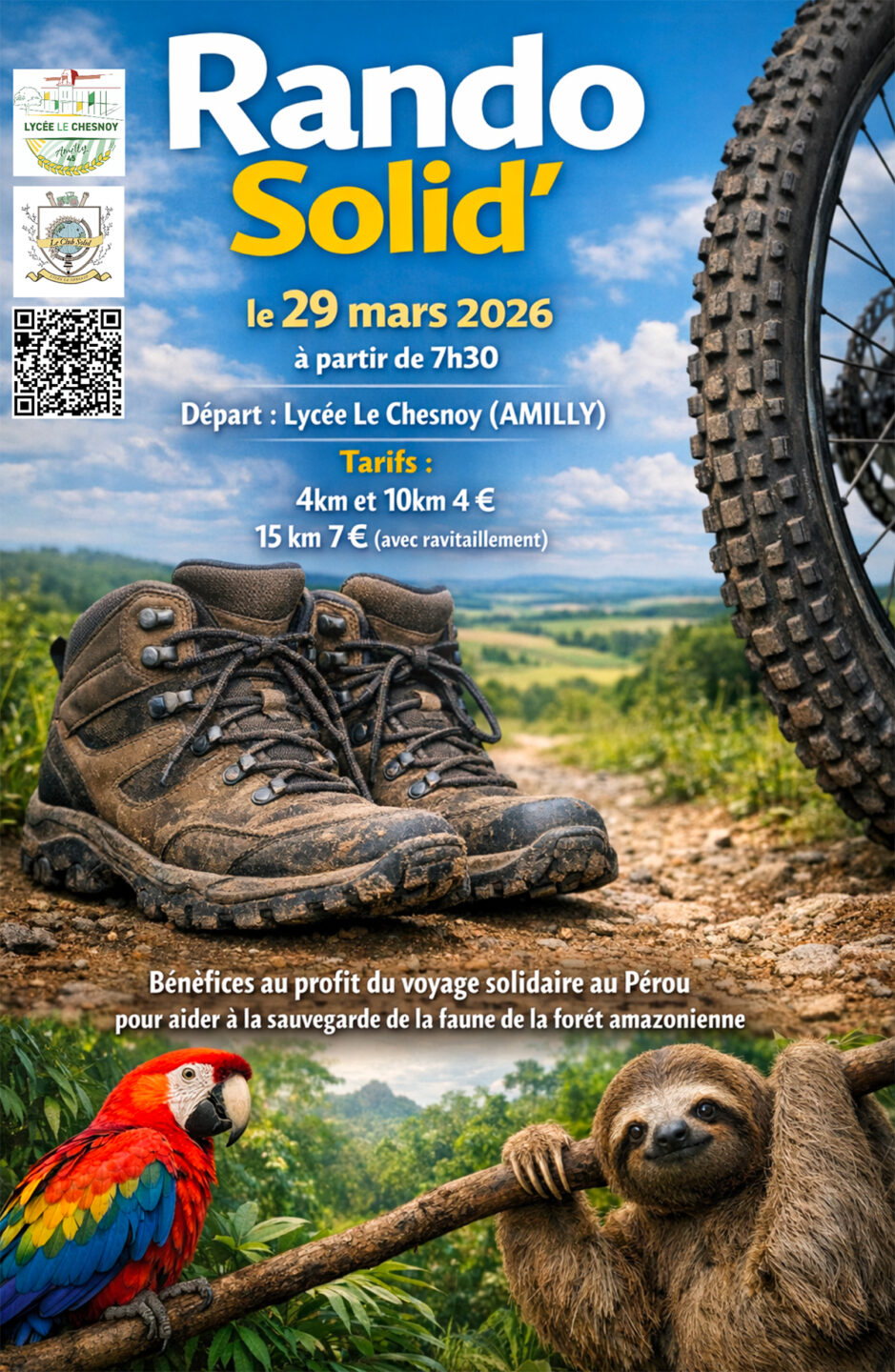 Randonnée Solidaire du Lycée du Chesnoy 2190 Avenue d'Antibes Amilly 2026-03-29