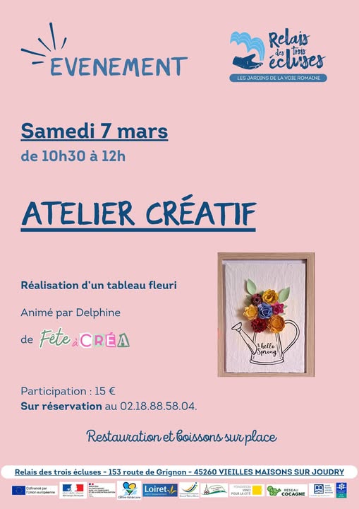 Réalisation d'un tableau fleuri