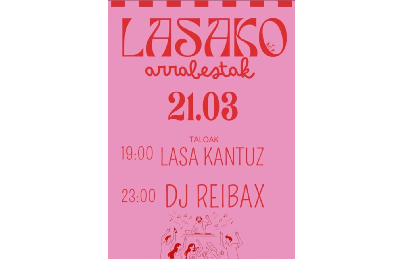 Refêtes du village kantaldi + talo suivi d'une soirée DJ  Lasse 2026-03-21