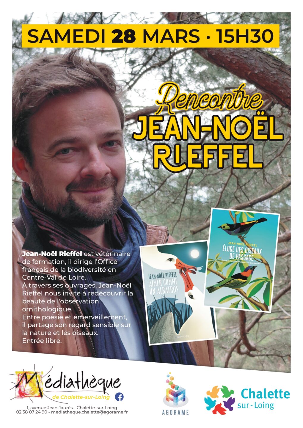 Rencontre dédicace avec Jean-Noël Rieffel 1 Avenue Jean Jaurès Châlette-sur-Loing 2026-03-28