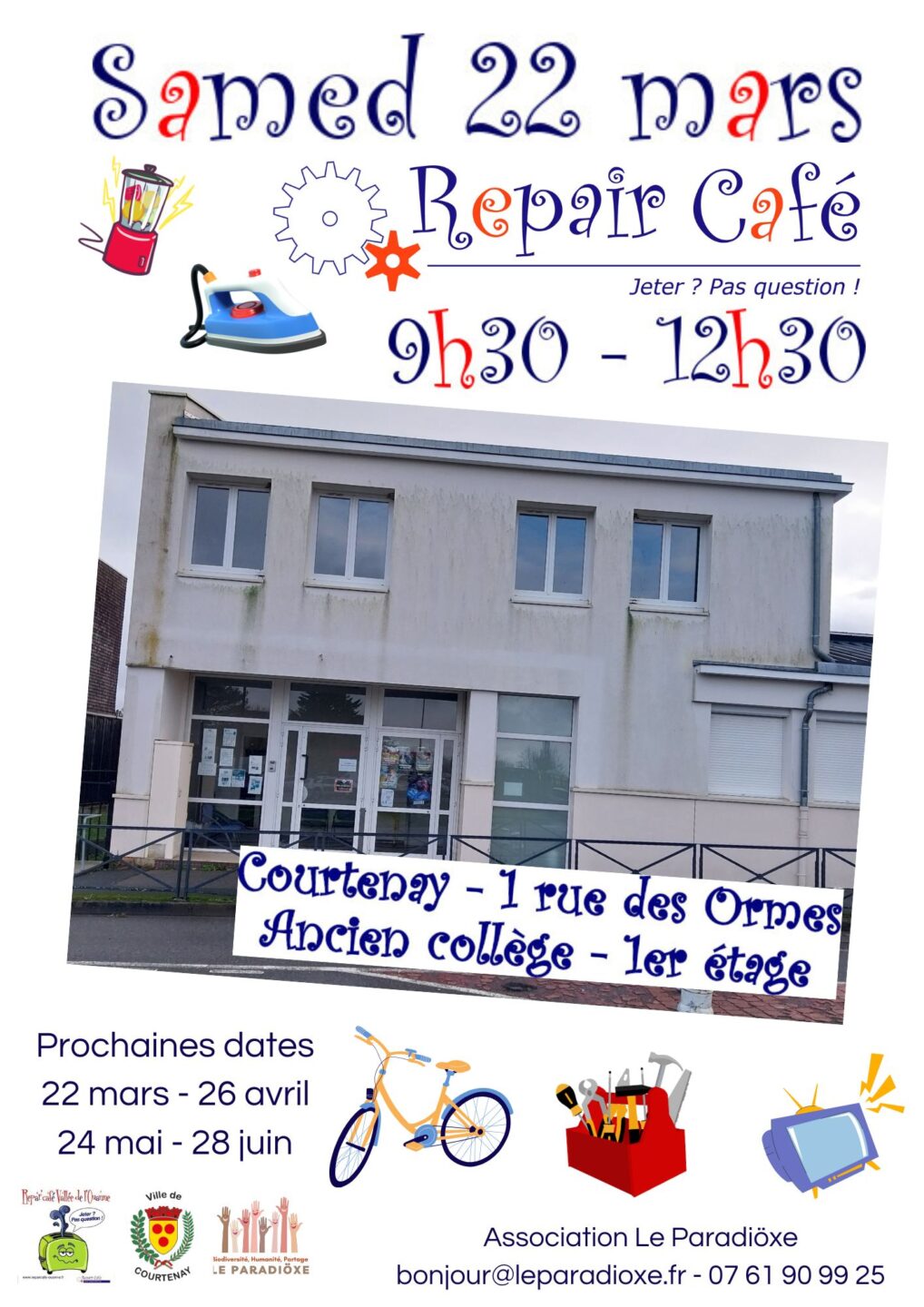Repair-Café de Courtenay 1 Rue des Ormes Courtenay 2026-03-28