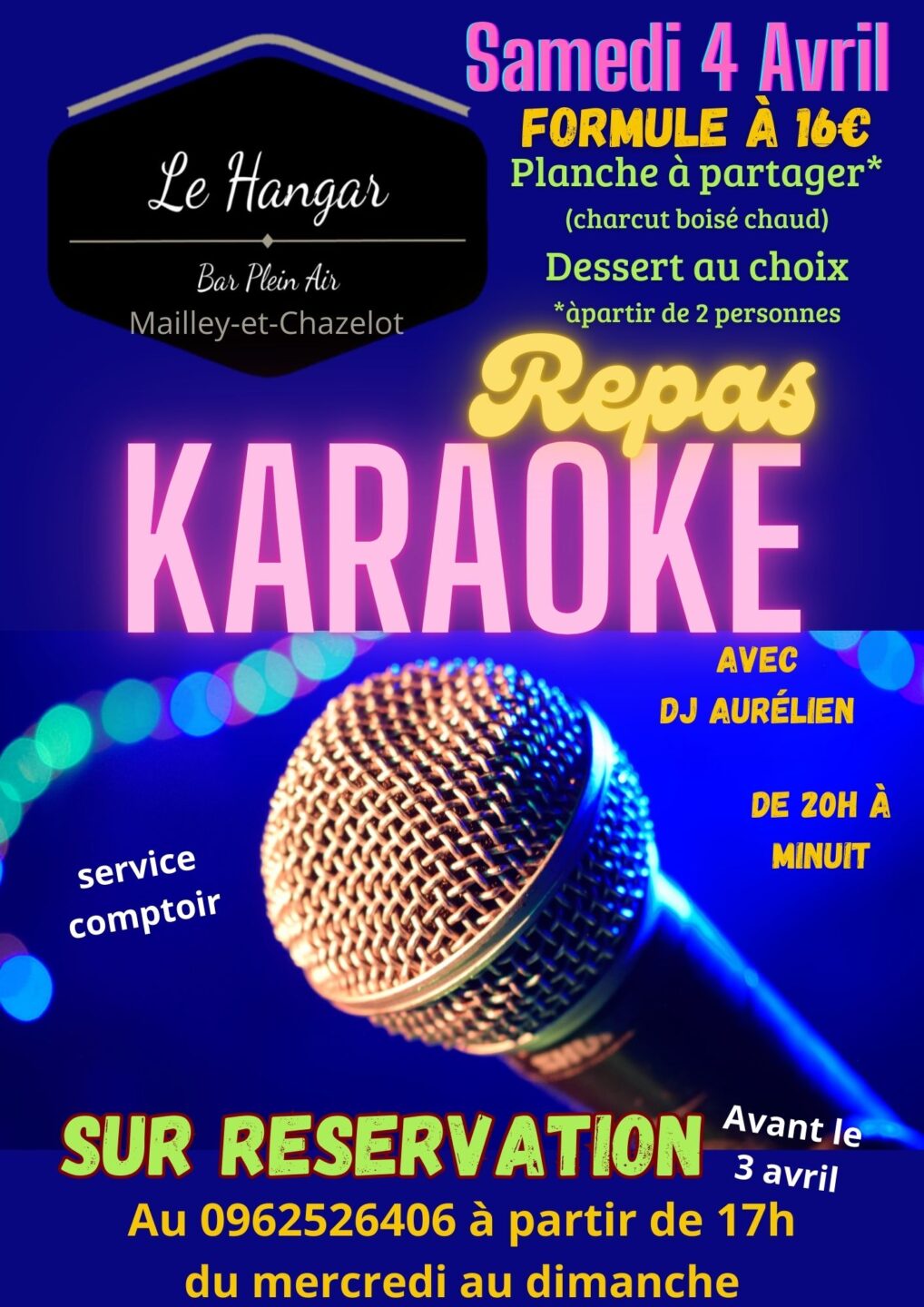 Repas Karaoké Repas Karaoké 19b rue de la fontaine Mailley-et-Chazelot 2026-04-04
