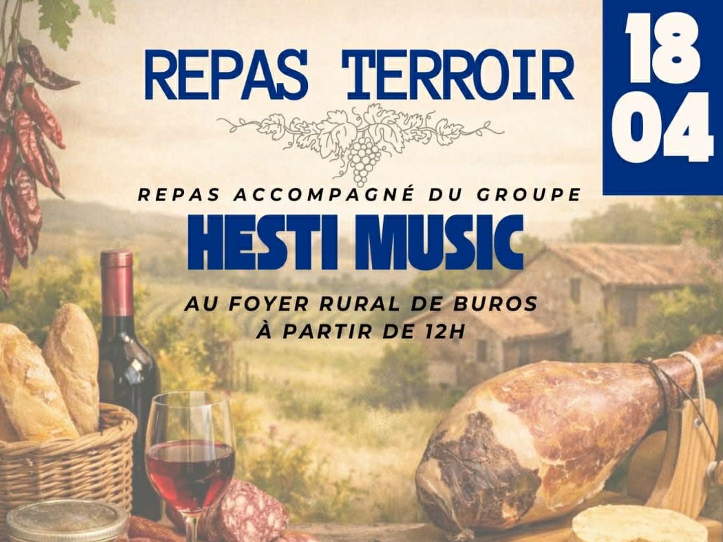 Repas terroir en musique Repas terroir en musique 160 route de Morlaàs Buros 2026-04-18
