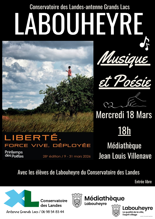 Représentation du Conservatoire des Landes 142 rue Marie Labeyrie Labouheyre 2026-03-18