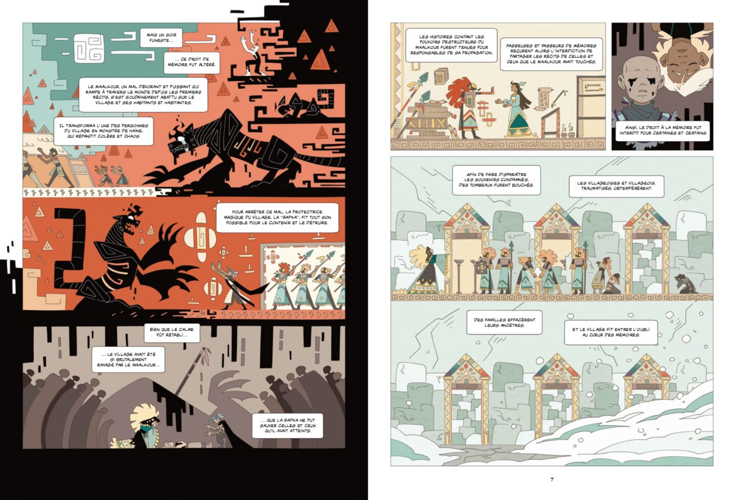 Planche intérieure de La Mémoire de Sage