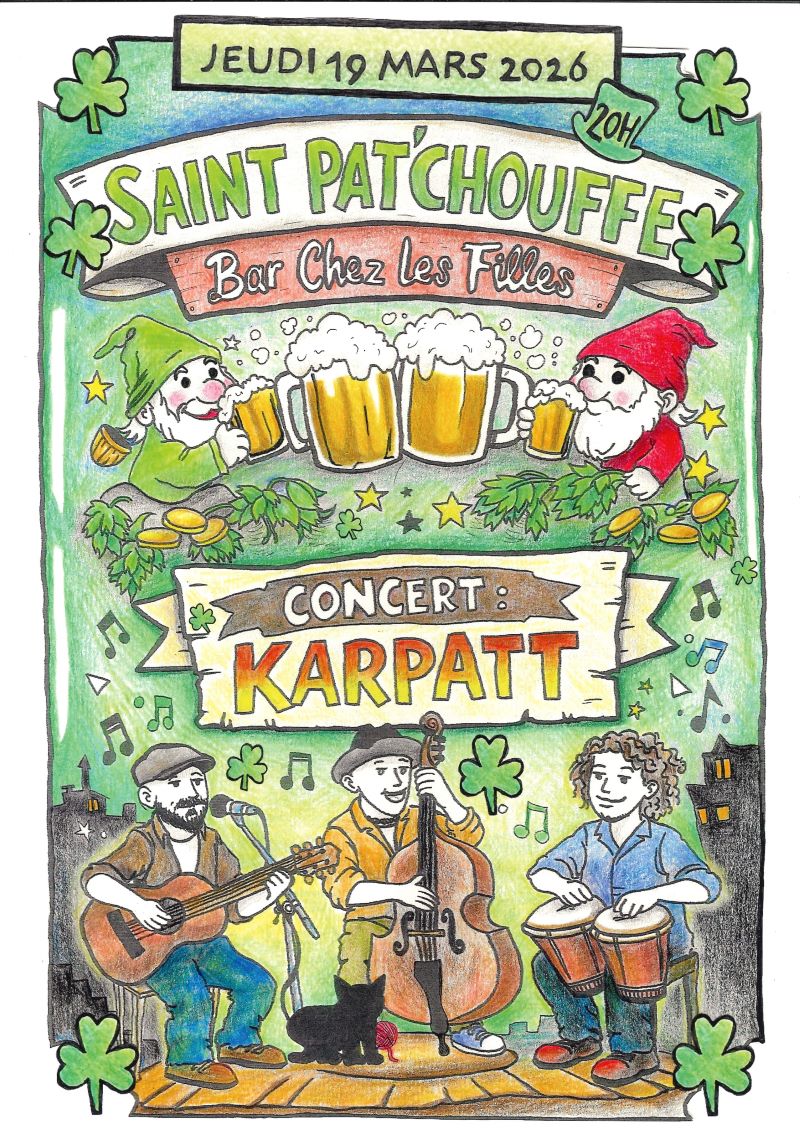 Saint Pat'Chouffe au Café Le Commerce Chez les Filles 2