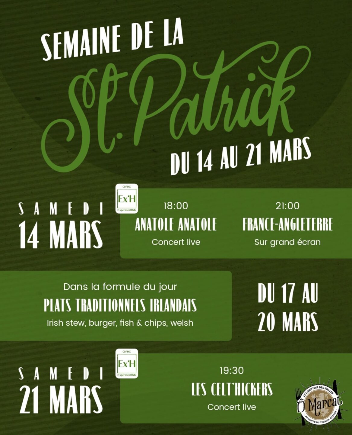 Saint patrick Place Roger Ducos Dax 2026-03-14