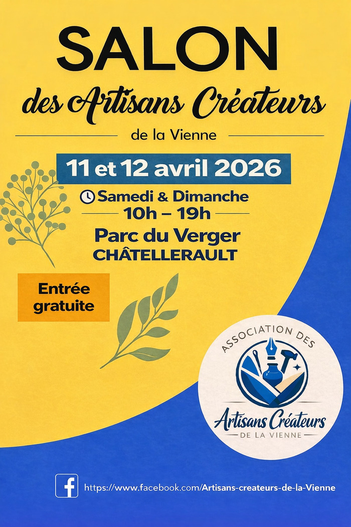Salon Des Artisans Créateurs de la Vienne Salle du Verger Châtellerault 2026-04-11