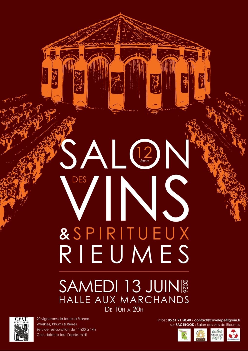 SALON DES VINS & SPIRITUEUX DE RIEUMES Place d&rsquo;Armes Rieumes